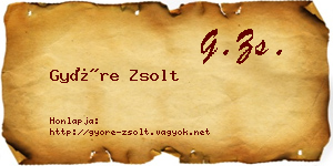 Györe Zsolt névjegykártya